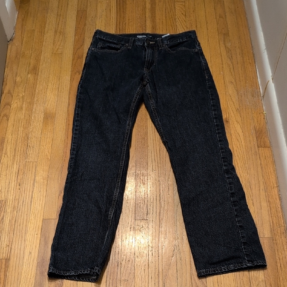 Old Navy Men's Dark Blue Straight Jeans